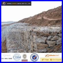 Acoplamiento de alambre hexagonal galvanizado usado para la caja de Gabion